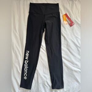 NWT New Balance Black Leggings with Logo